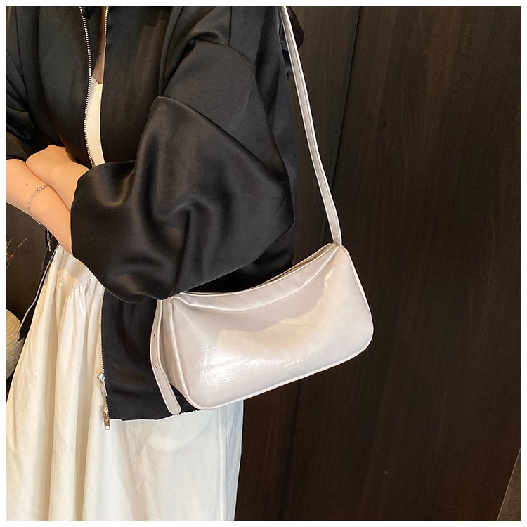 PU Shell Bag with Zipper Closure - One Size Shoulder Crossbody Handbag - Summer 2025 - Image 3